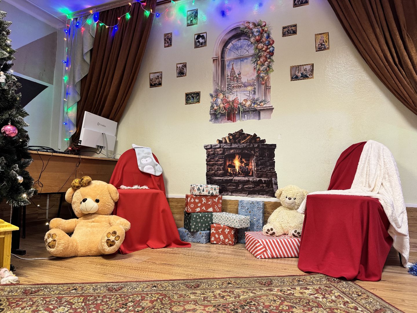 шаховская, украшение города к новому году, колледж, вертикалки,