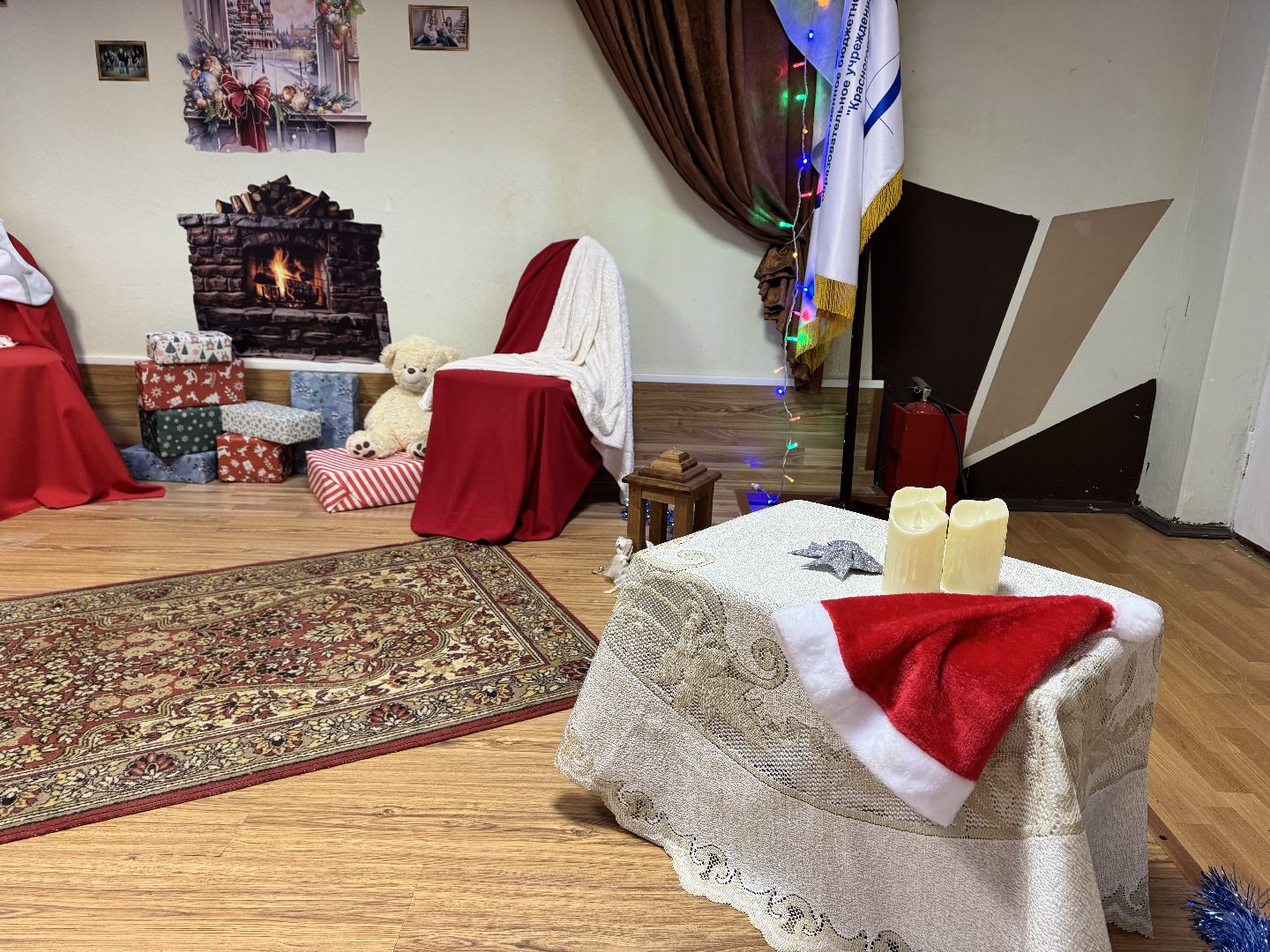 шаховская, украшение города к новому году, колледж, вертикалки,