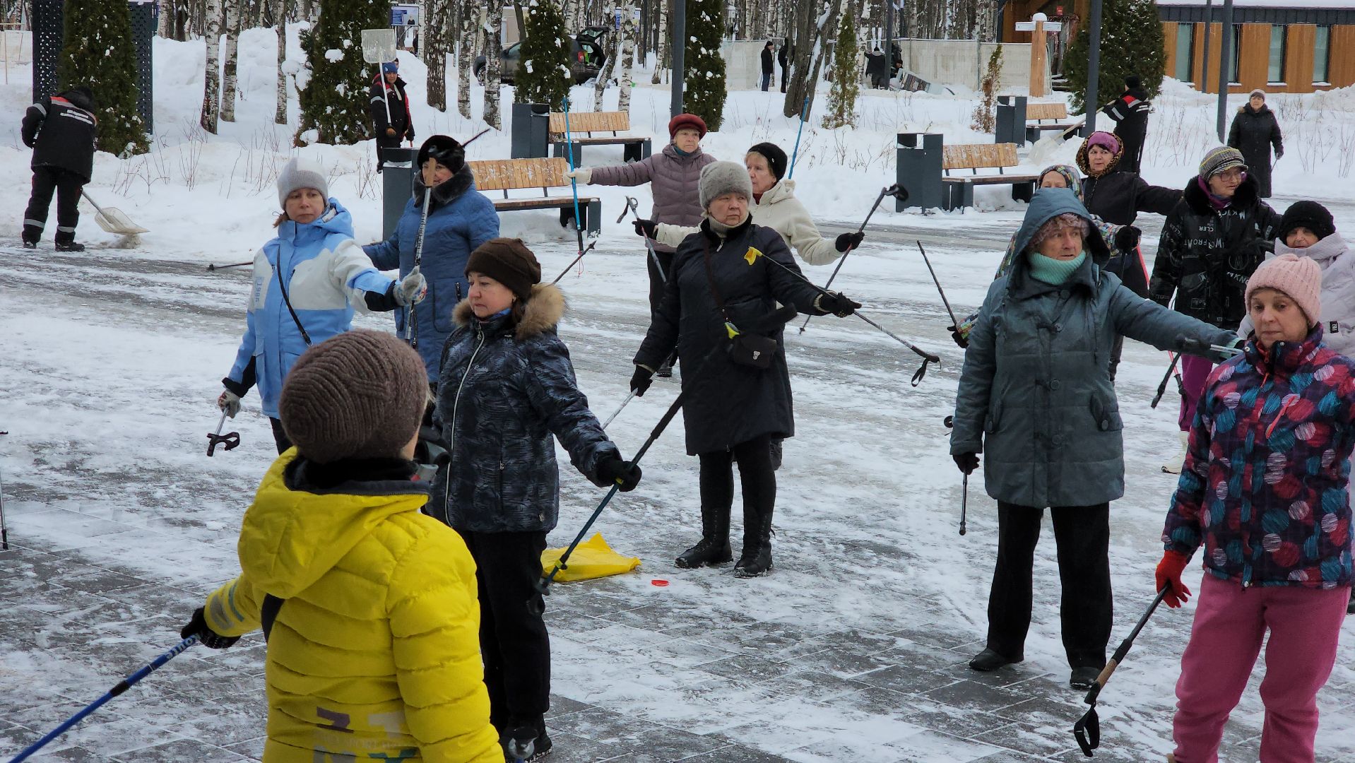 скандинавская ходьба, Мастер-класс, спорт на улице, Лобня,