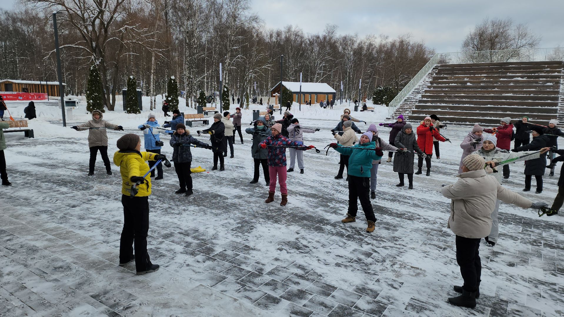 скандинавская ходьба, Мастер-класс, спорт на улице, Лобня,