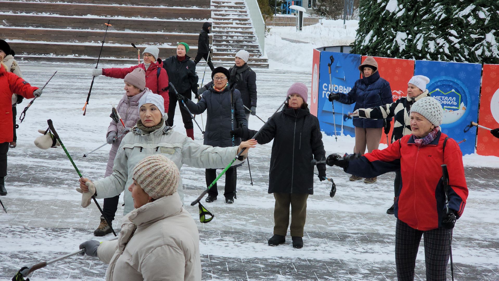 скандинавская ходьба, Мастер-класс, спорт на улице, Лобня,