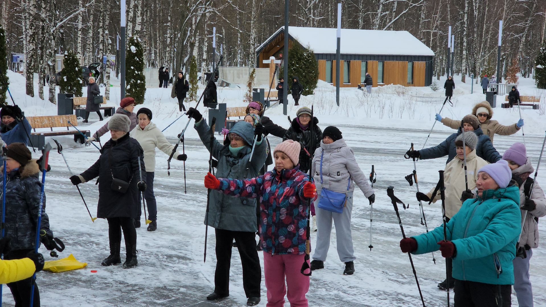 скандинавская ходьба, Мастер-класс, спорт на улице, Лобня,