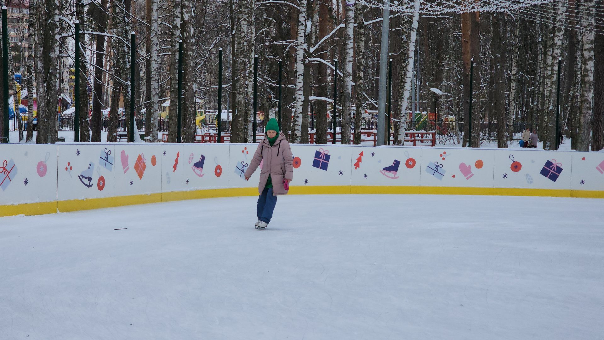 каток, зимние виды спорта, Центральный парк, Ногинск, Богородский городской округ, вертикалки
