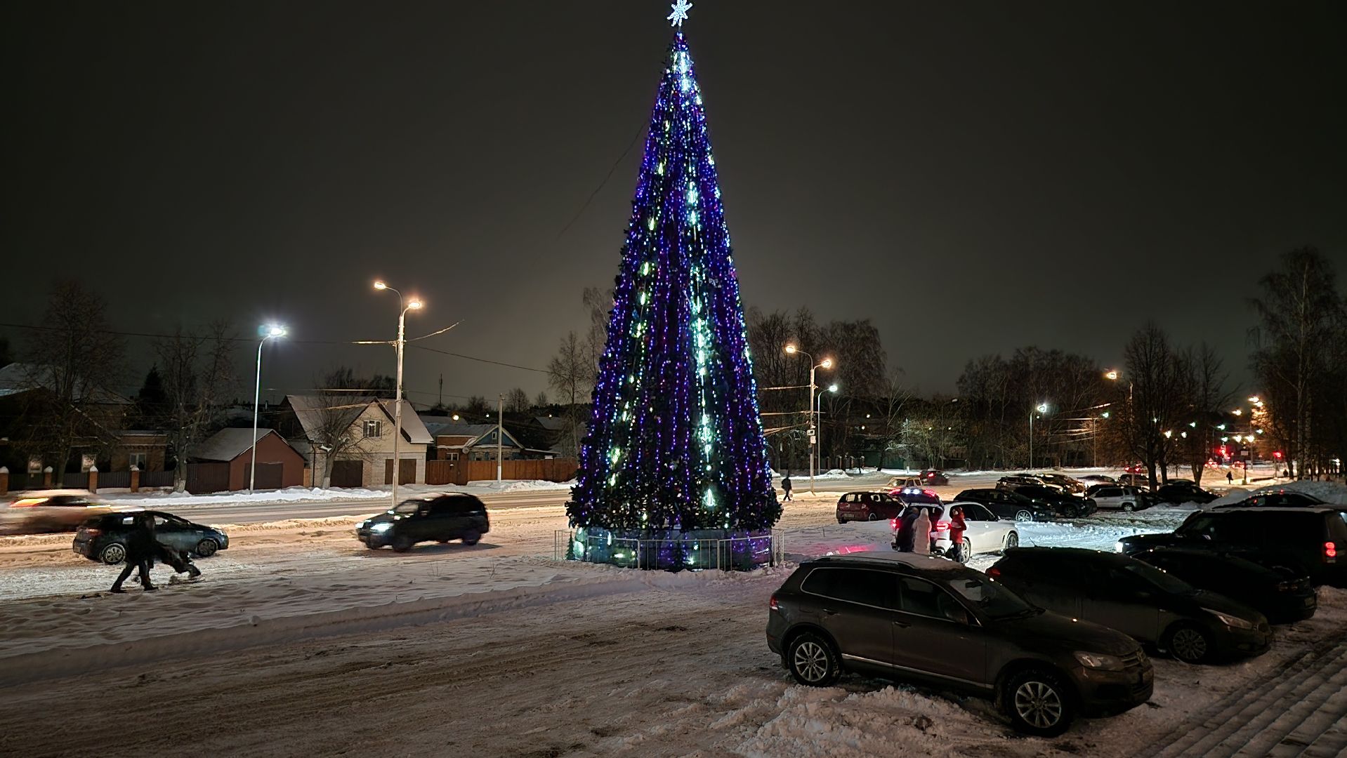 украшение города, Новый год, новогодняя иллюминация, Старая Купавна, Богородский городской округ, вертикалки