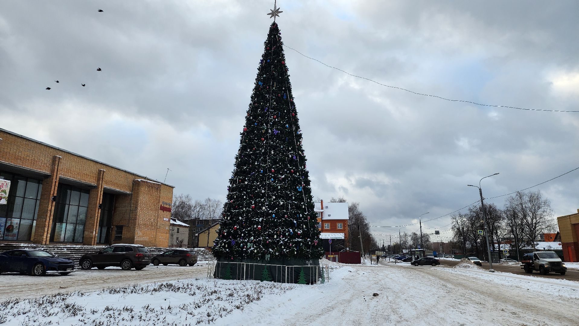 украшение города, Новый год, новогодняя иллюминация, Старая Купавна, Богородский городской округ, вертикалки