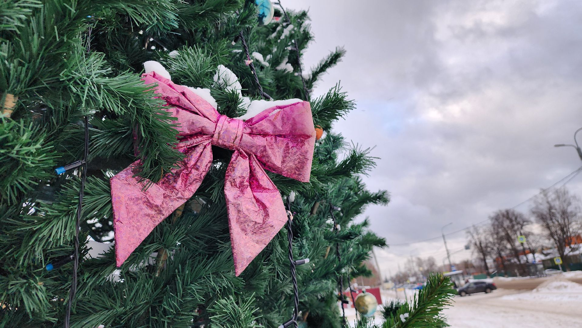 украшение города, Новый год, новогодняя иллюминация, Старая Купавна, Богородский городской округ, вертикалки