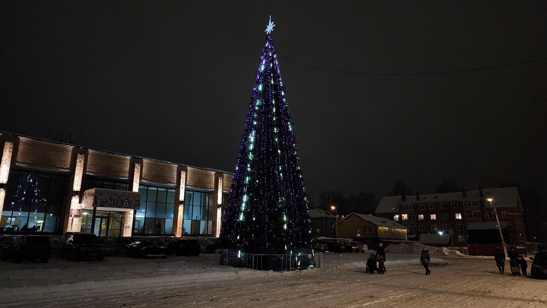 украшение города, Новый год, новогодняя иллюминация, Старая Купавна, Богородский городской округ, вертикалки
