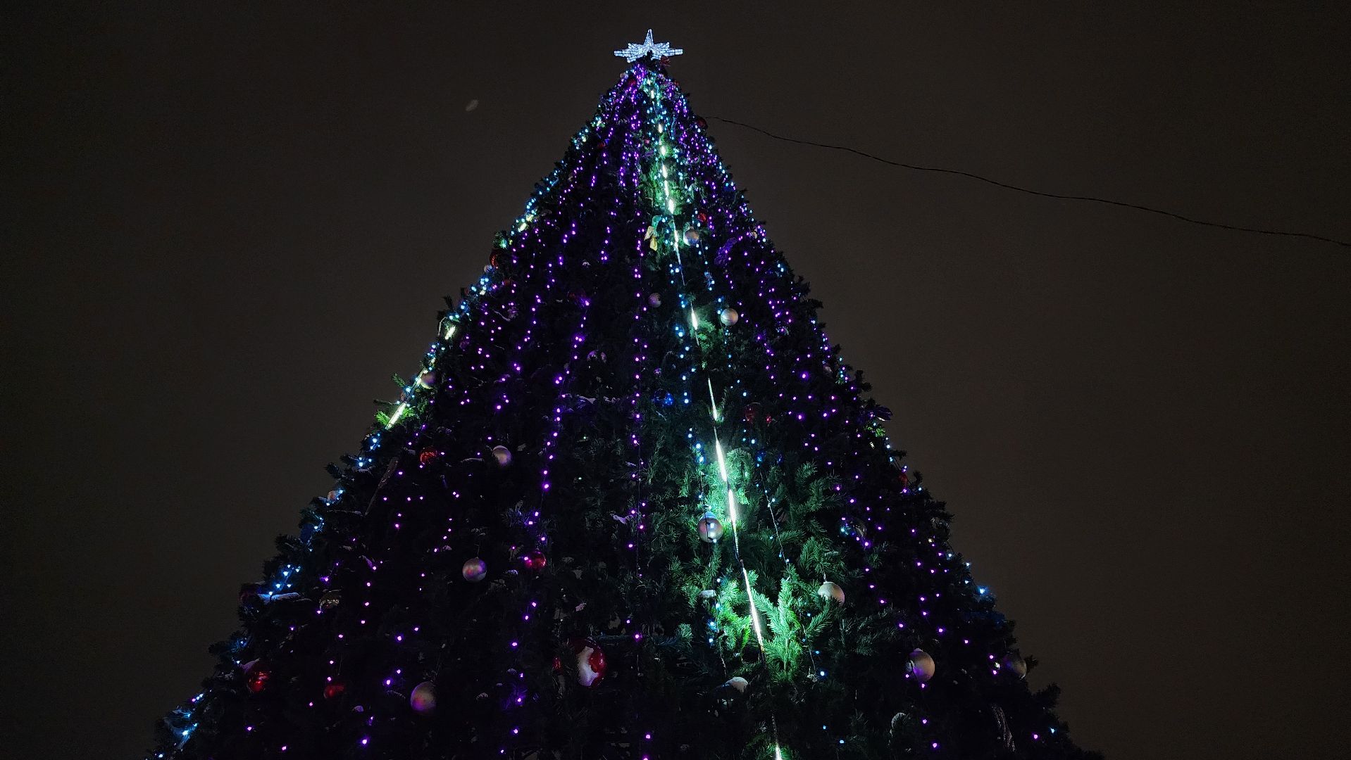 украшение города, Новый год, новогодняя иллюминация, Старая Купавна, Богородский городской округ, вертикалки