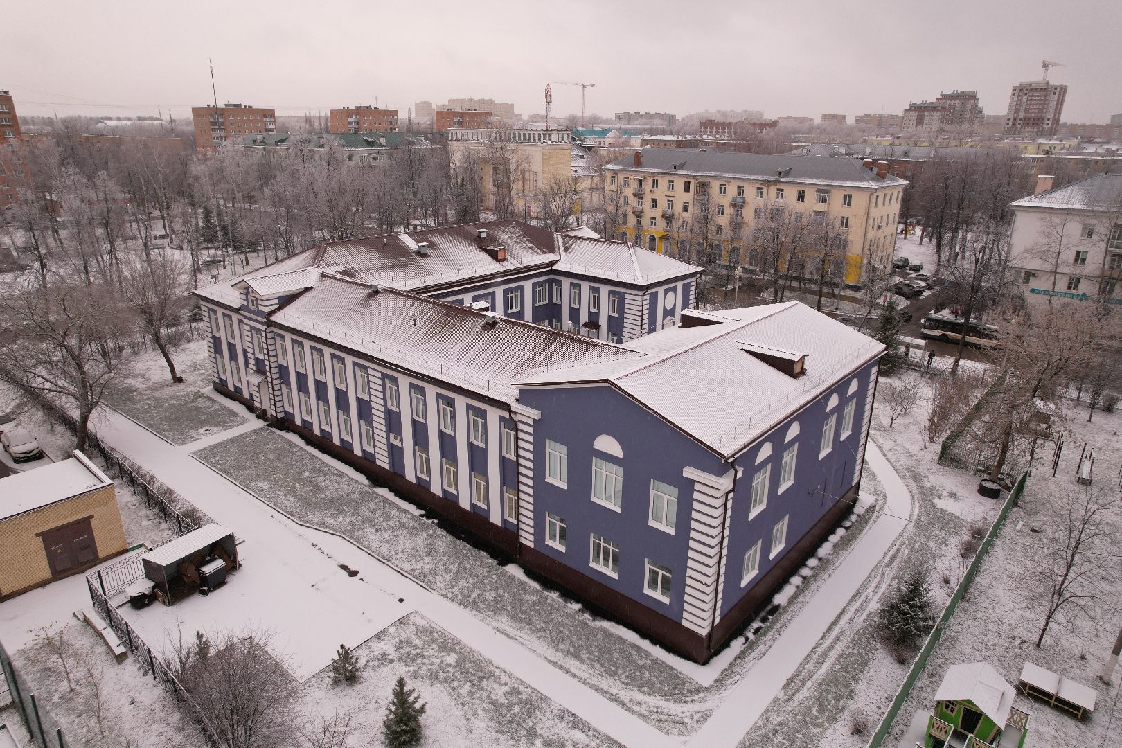 видео с коптера, ступино, образование, школа, ремонт,