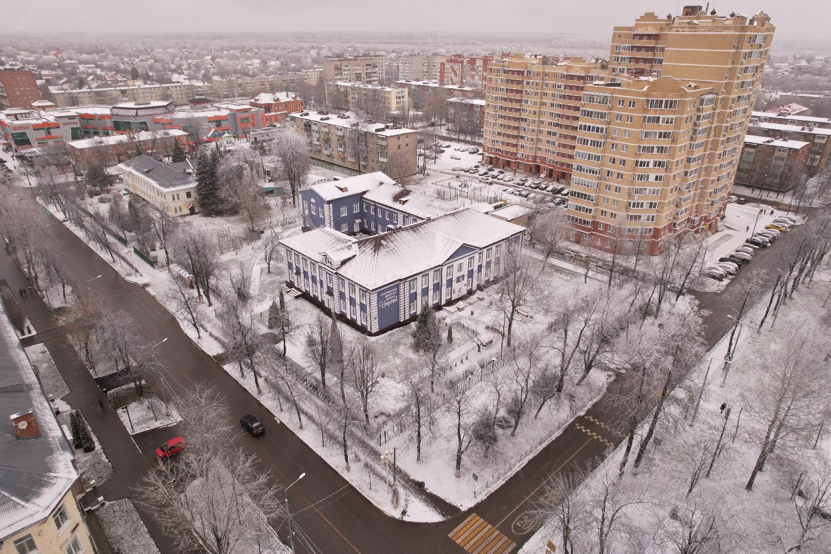 видео с коптера, ступино, образование, школа, ремонт,