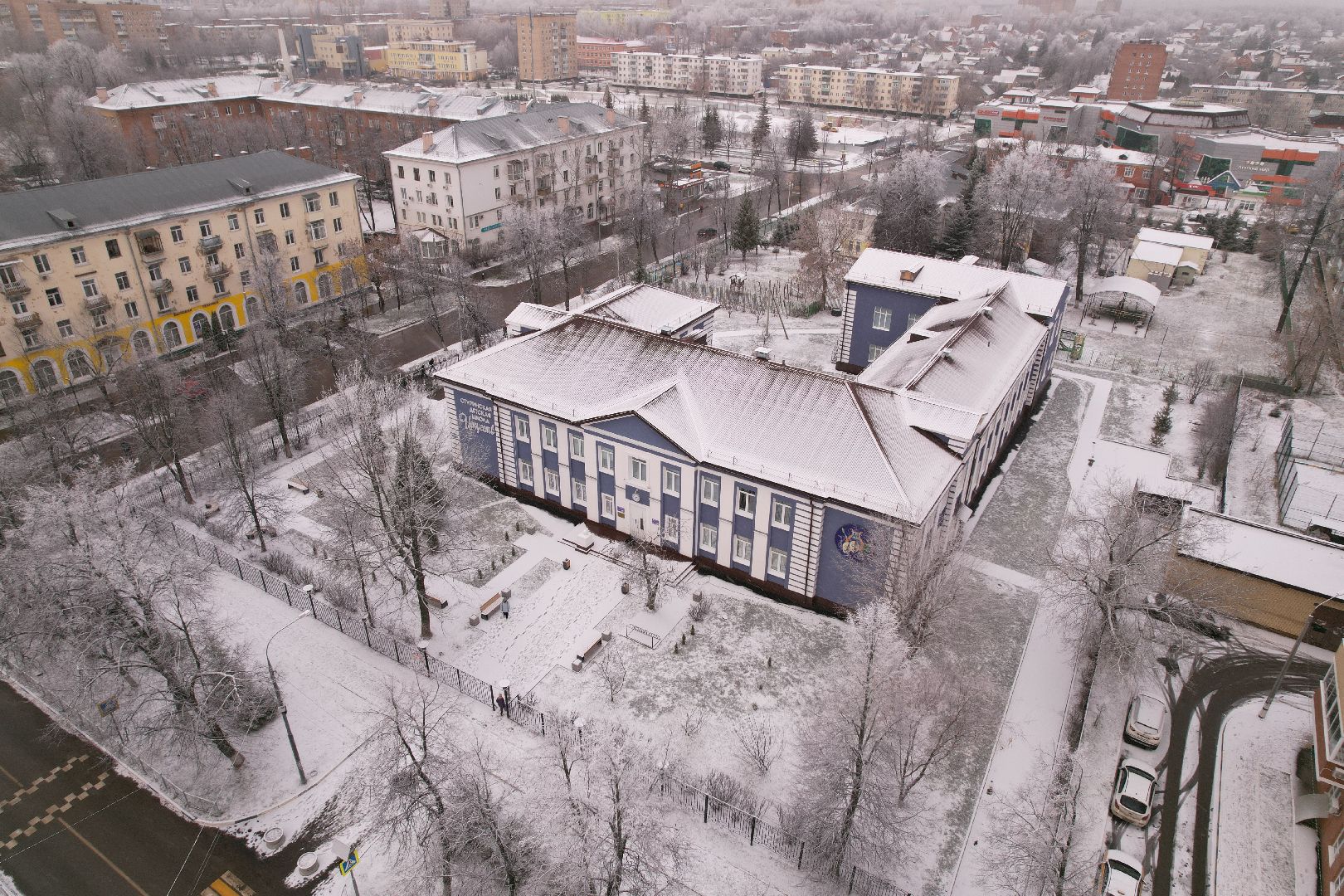 видео с коптера, ступино, образование, школа, ремонт,