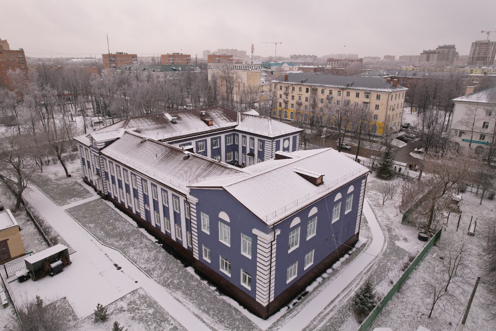 видео с коптера, ступино, образование, школа, ремонт,