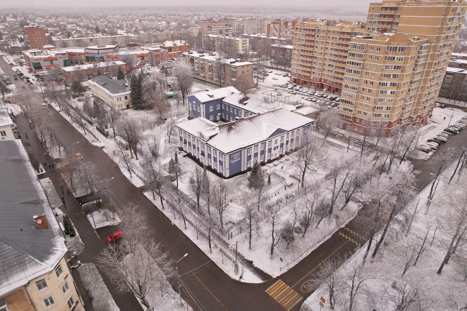 видео с коптера, ступино, образование, школа, ремонт,