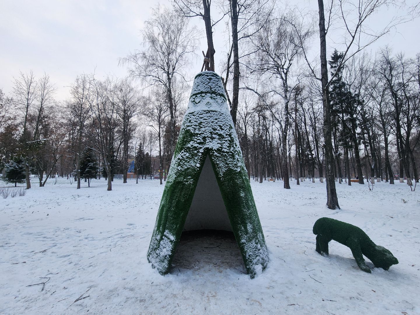 коломна, парк мира, новогоднее украшение, вертикалки,