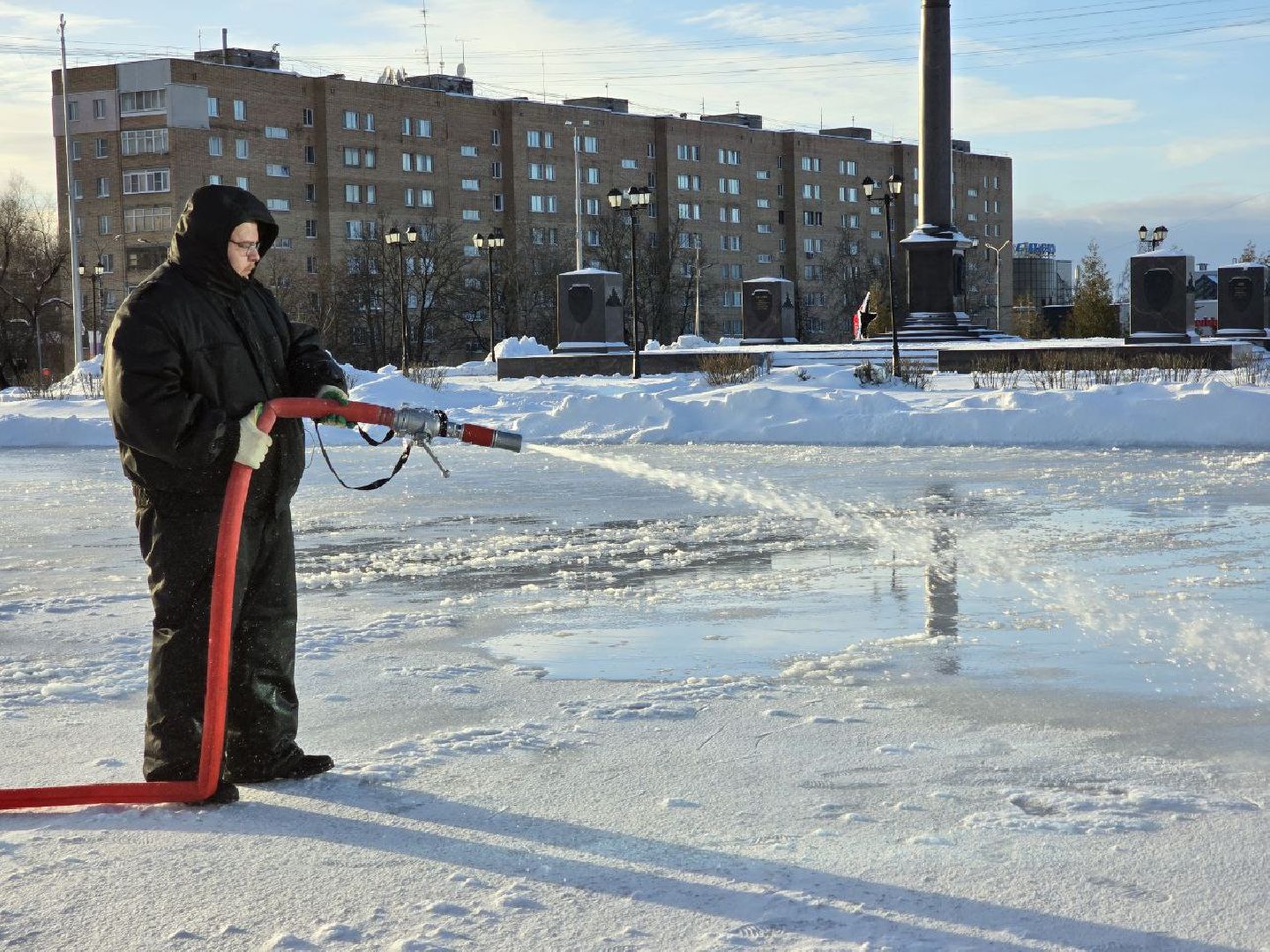 можайск, можайский городской округ, подмосковье, каток, губернаторская площадь, открытый каток, спорт, жители, бесплатный каток, центральный каток, вертикалки,