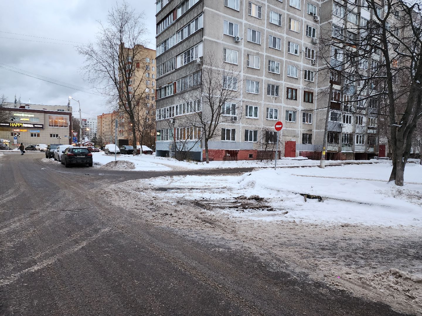 раменское, дороги, новая схема дорожного движения на улице Гурьева во дворах, вертикалки,