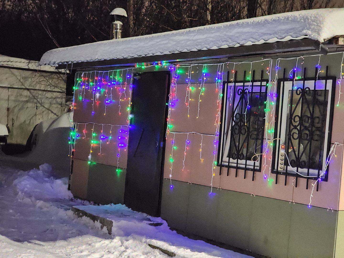 долгопрудный, кинологи, конкурс благоустройства, новый год, гирлянды, вертикалки,