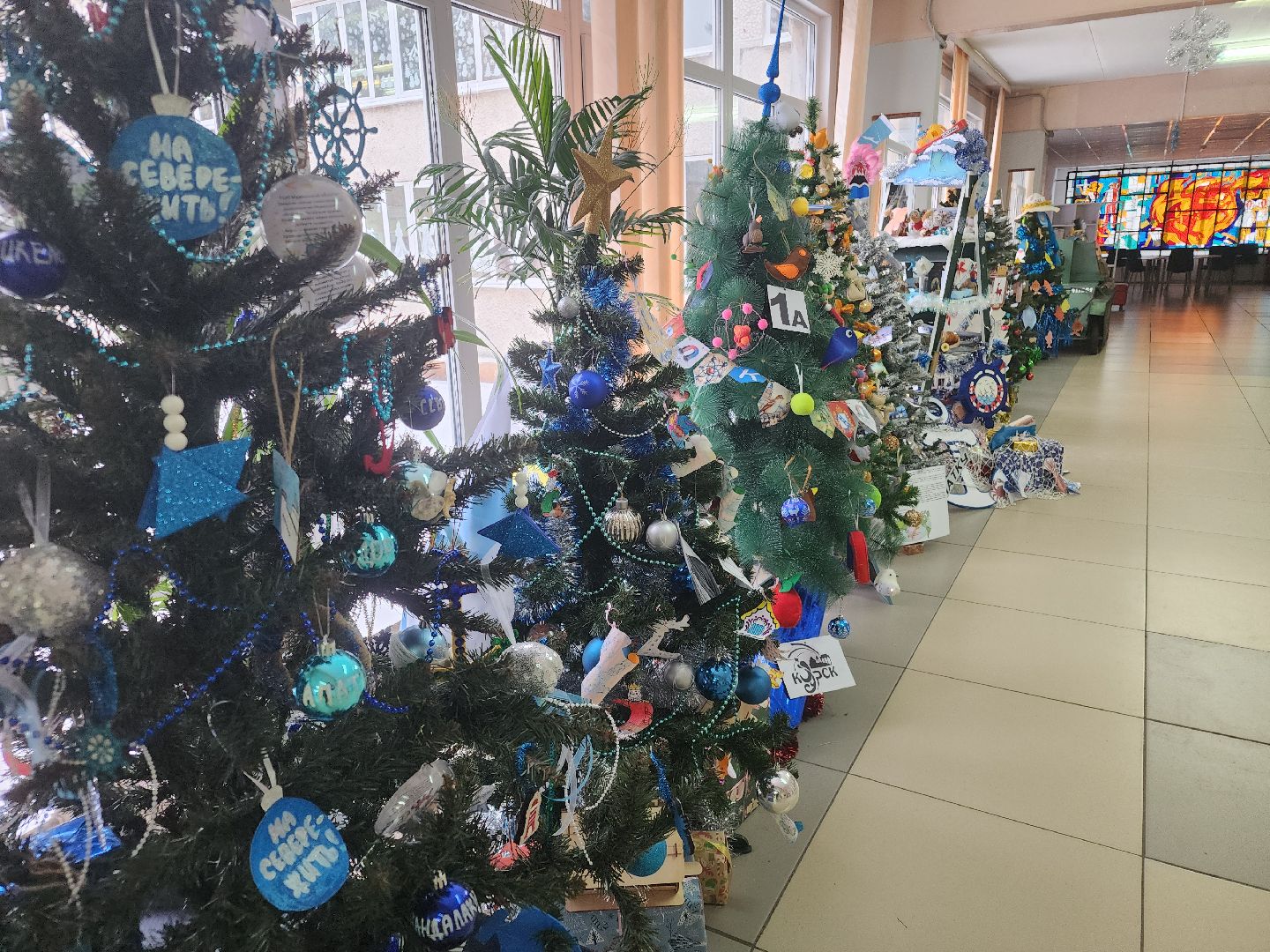 вертикалки, школы, новогоднее оформление, орехово-зуево,