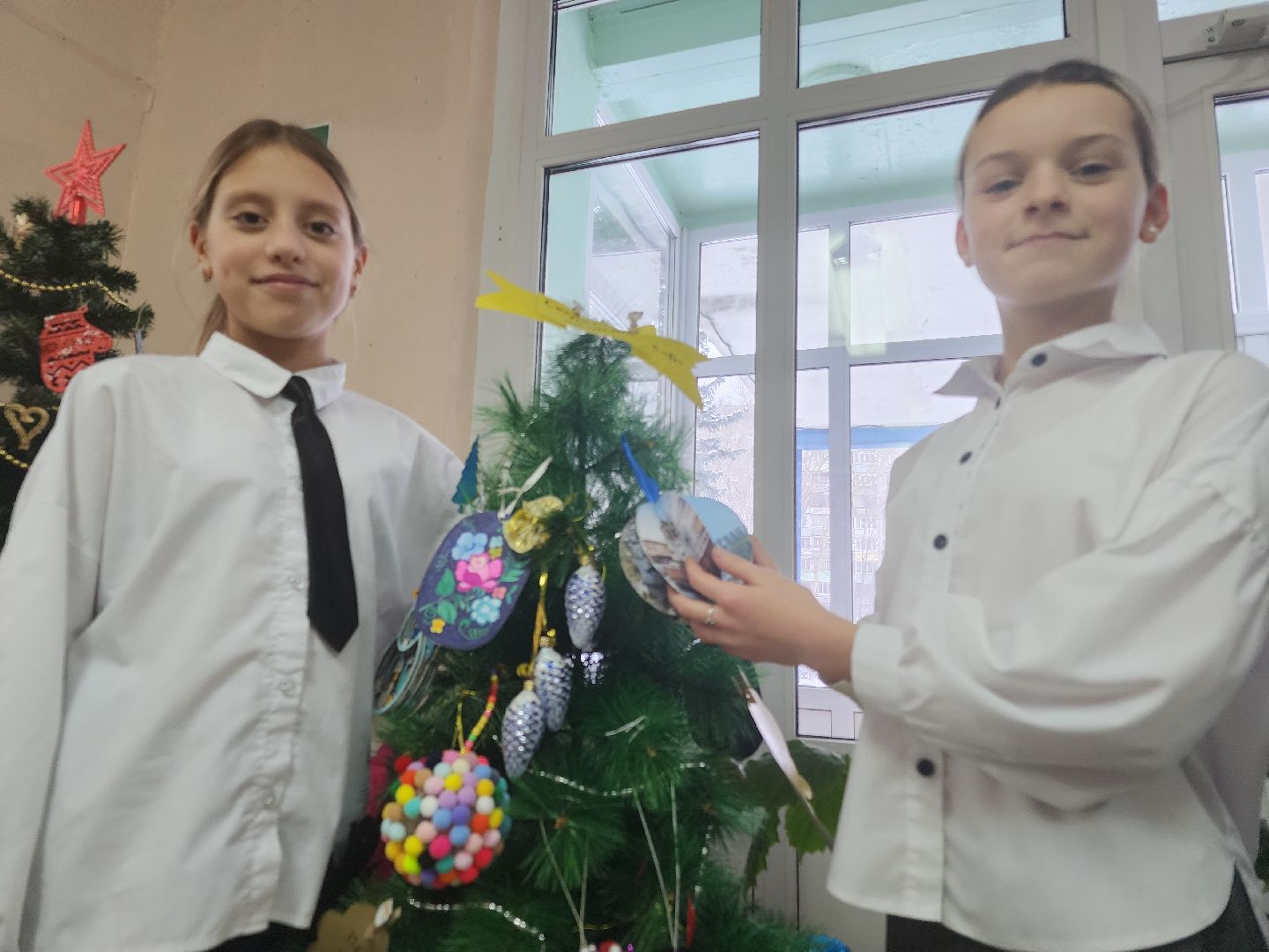 вертикалки, школы, новогоднее оформление, орехово-зуево,