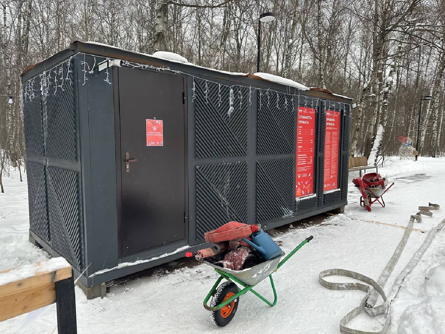 каток в парке, парки домодедово,