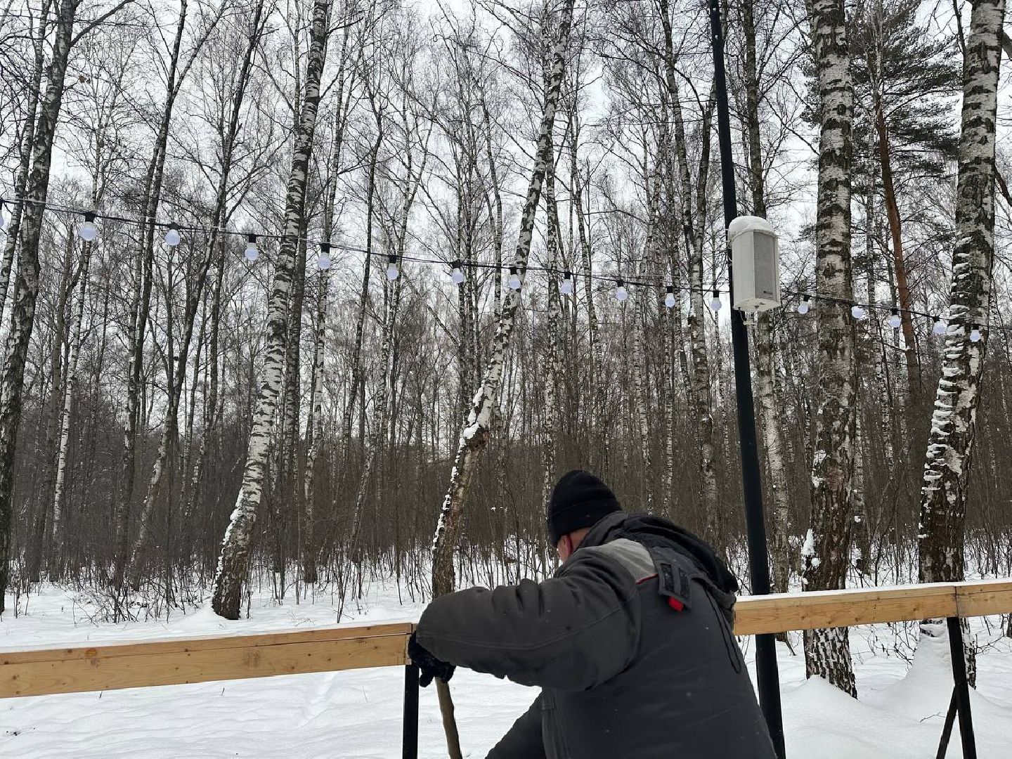 каток в парке, парки домодедово,
