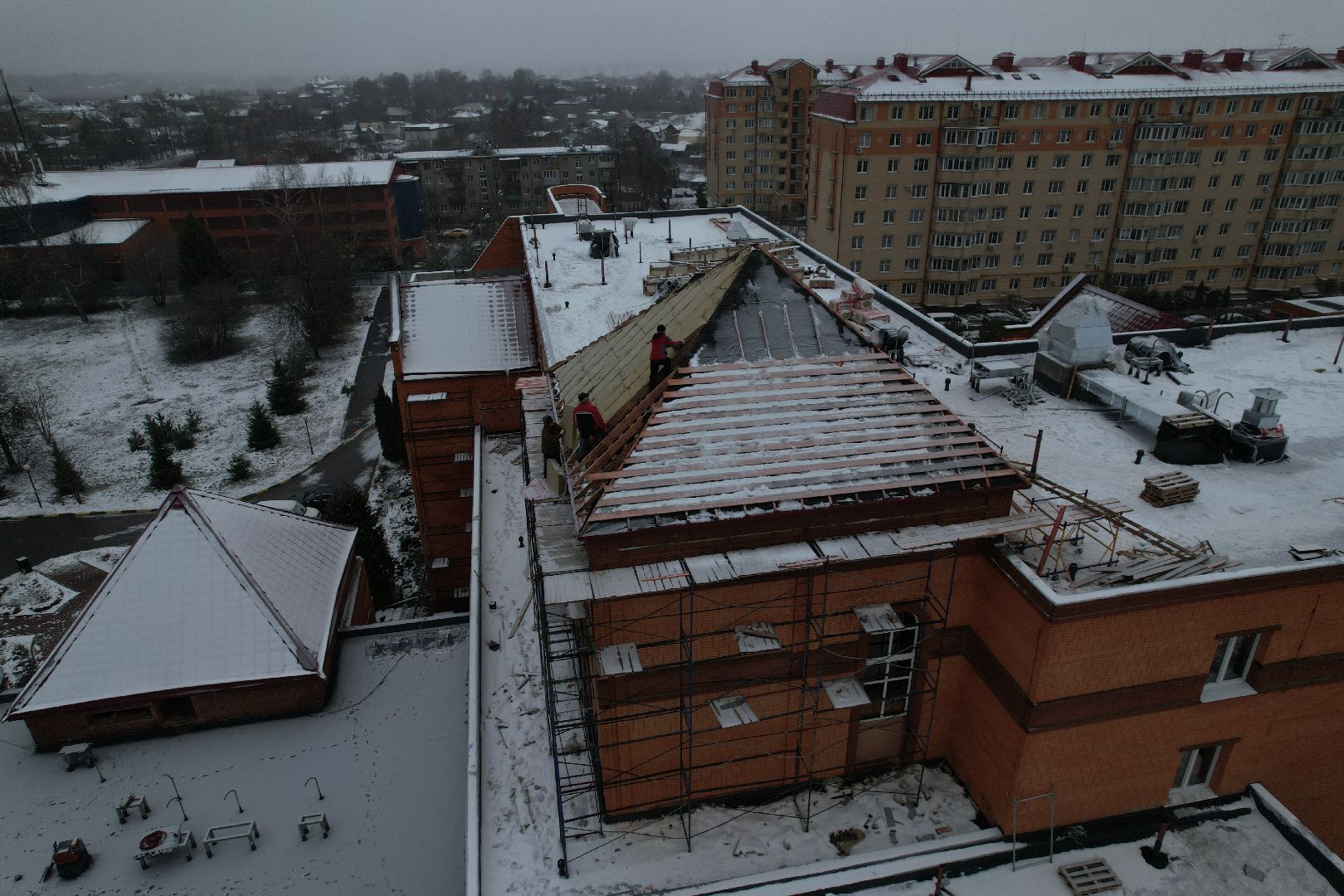 видео с коптера, стационар, капитальный ремонт,