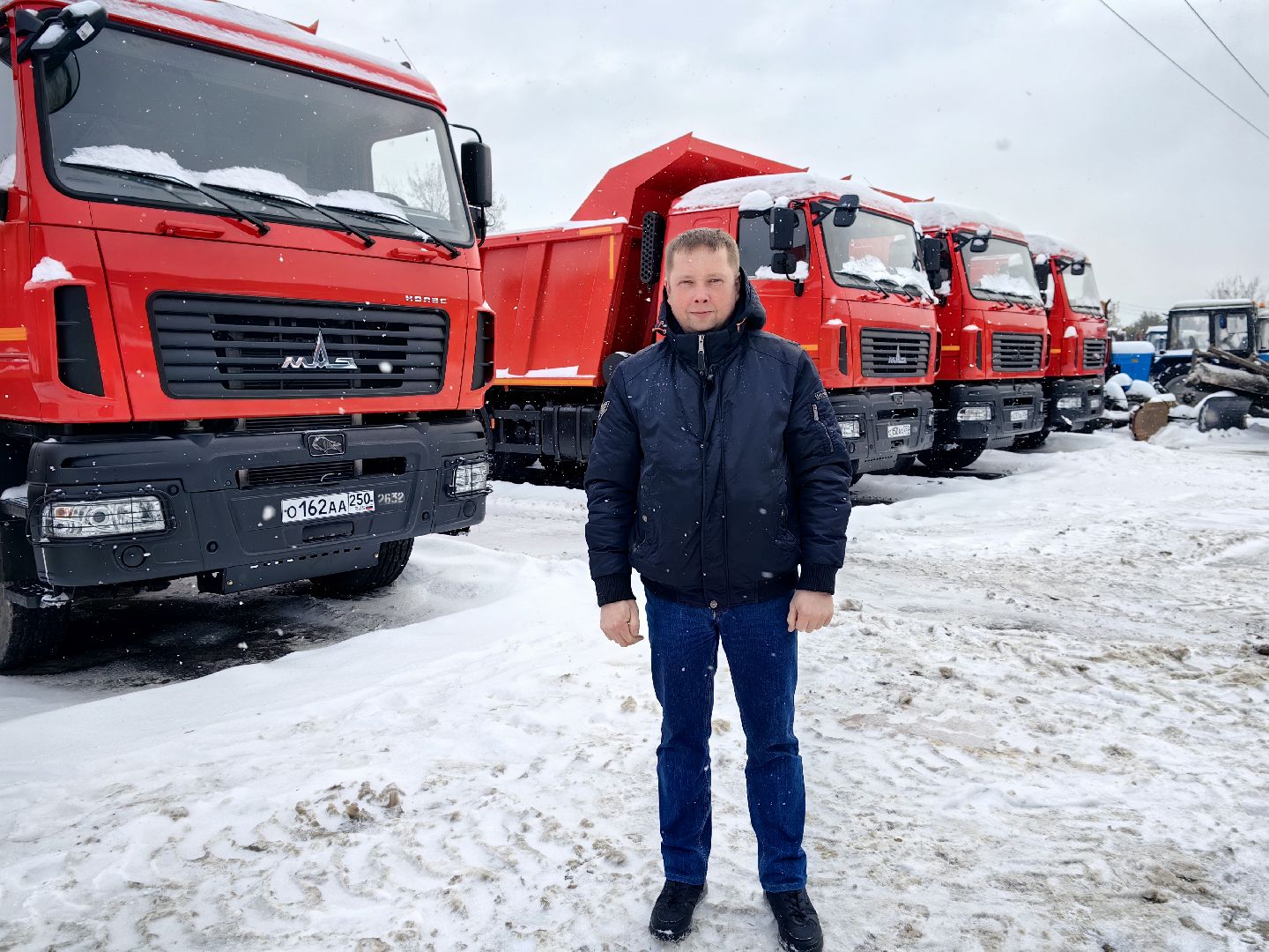 самосвал, техника, автопарк, снег, погрузчики, вертикалки