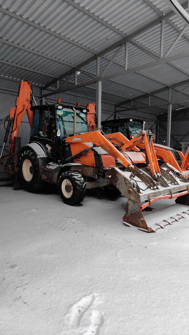 самосвал, техника, автопарк, снег, погрузчики, вертикалки