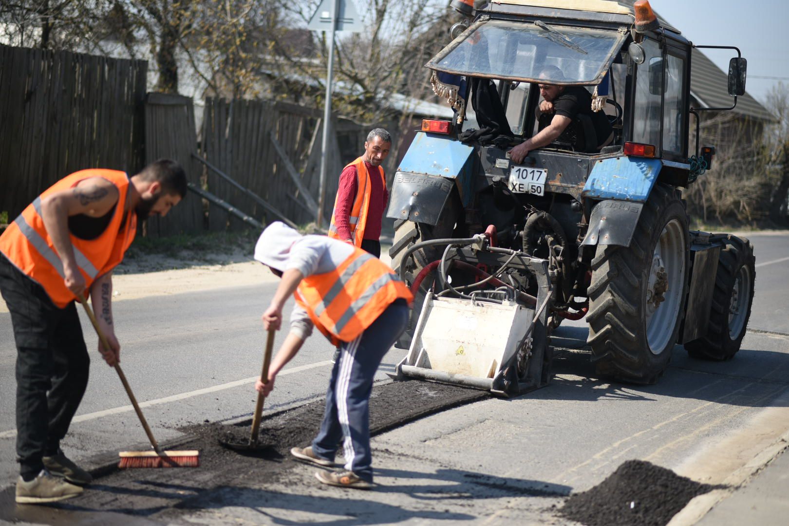 Зарайск, Ямочный ремонт