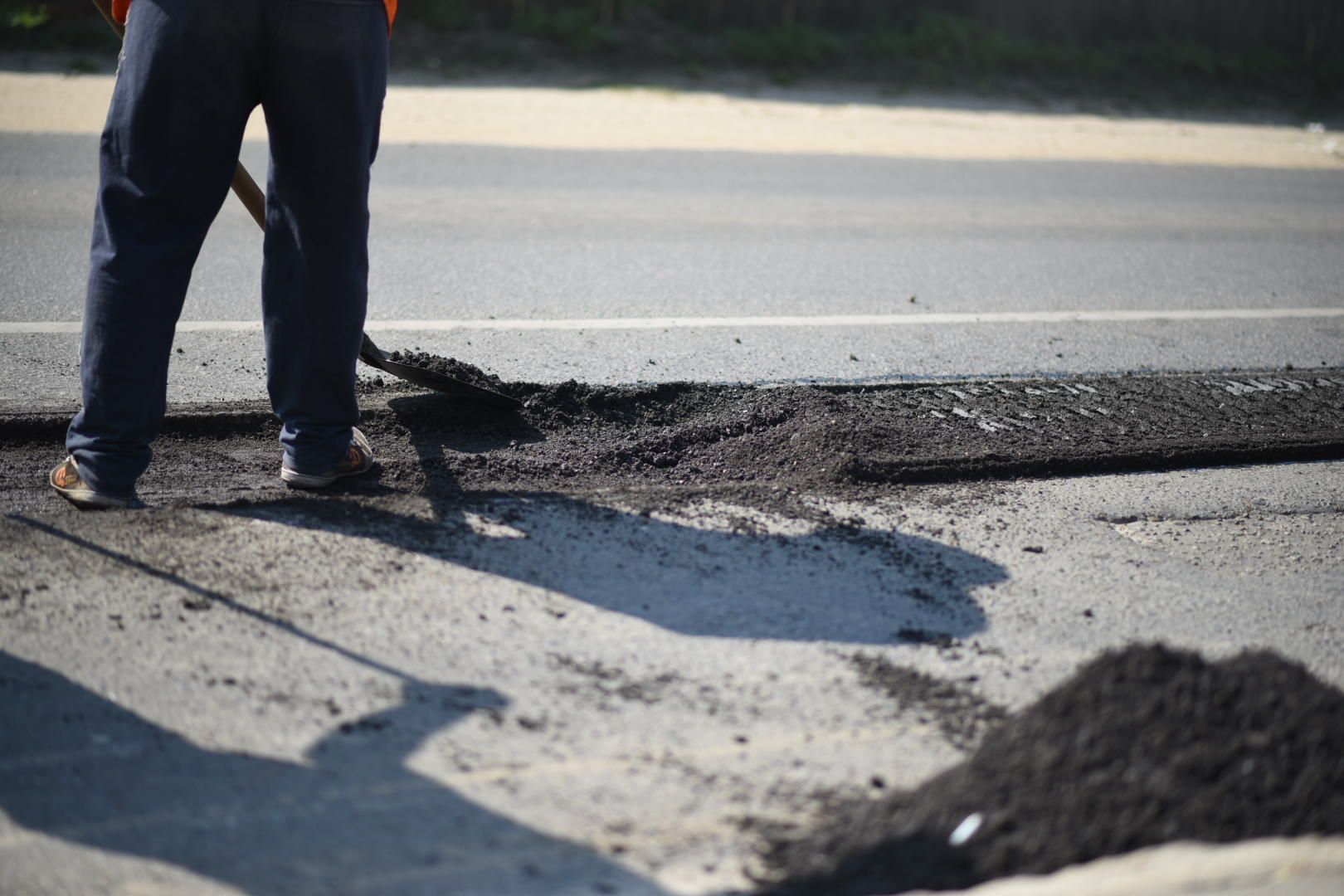 Зарайск, Ямочный ремонт