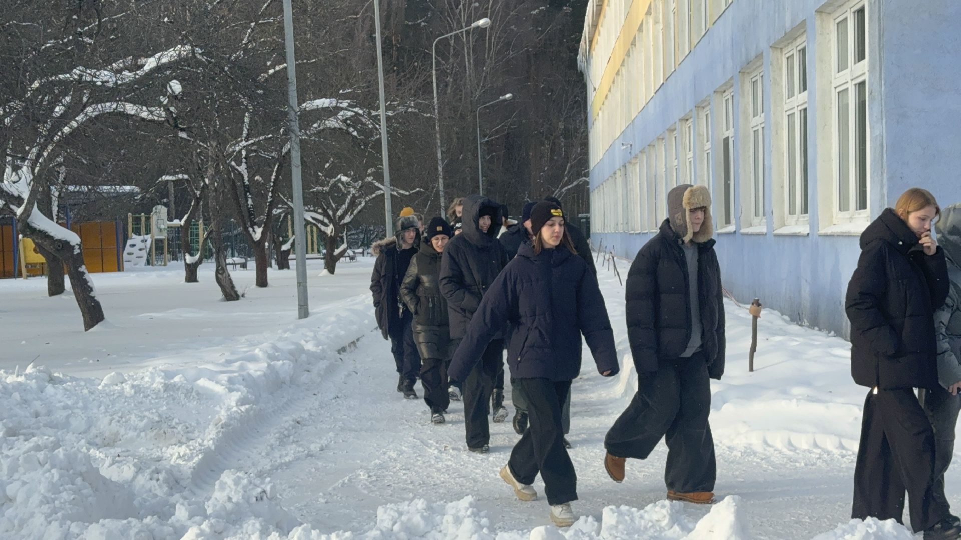 видновская школа, учебная эвакуация, мчс ленинского округа, пожарная служба,ленинский городской округ,