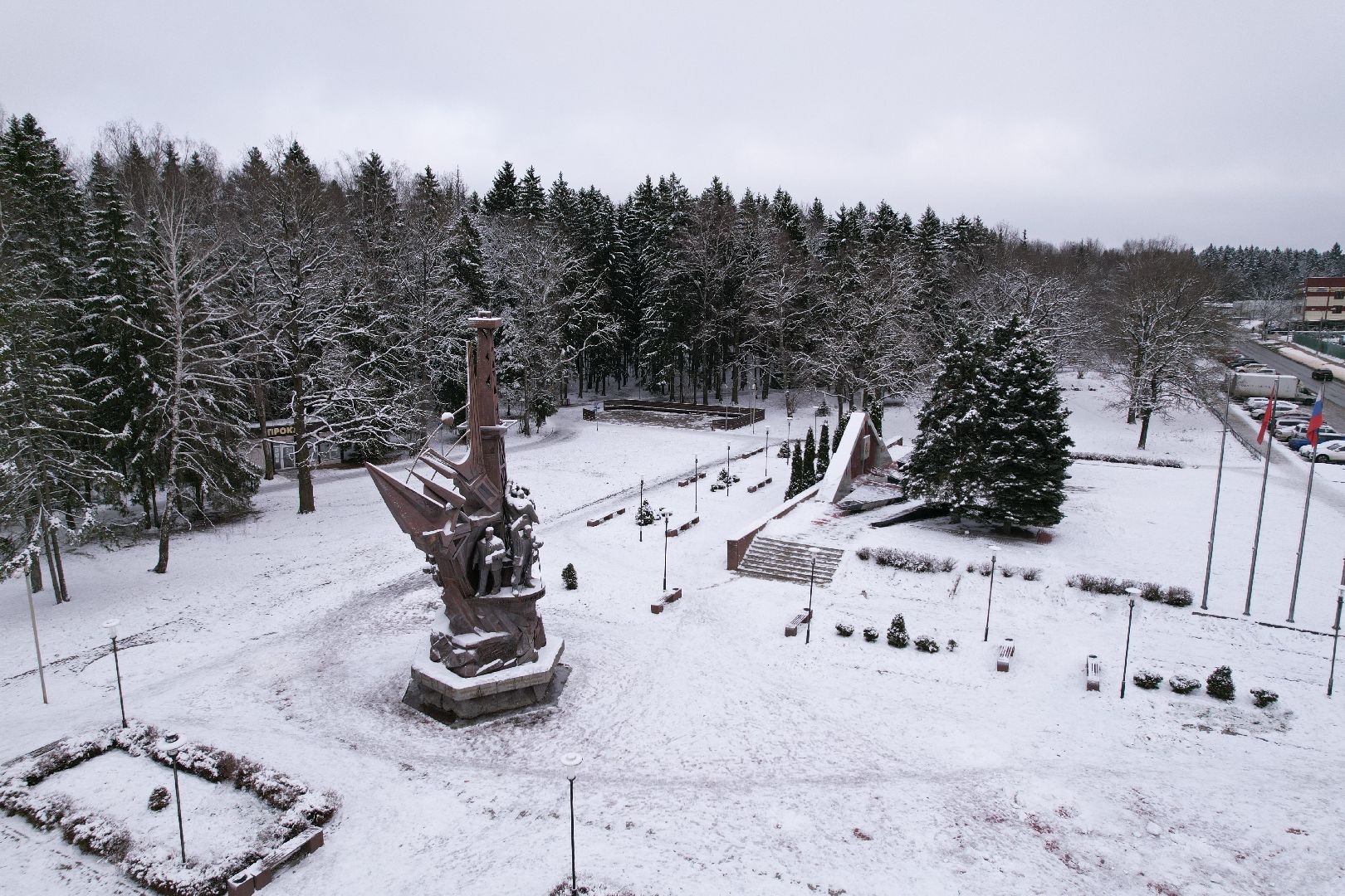 видео с коптера, наро-фоминск, зима в подмомсковье,видео с коптера,