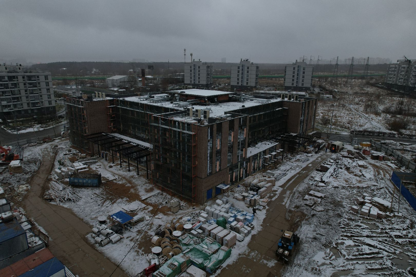 видео с коптера, медицина, губернатор, одинцово, больница, кдц, ромашково,видео с коптера,