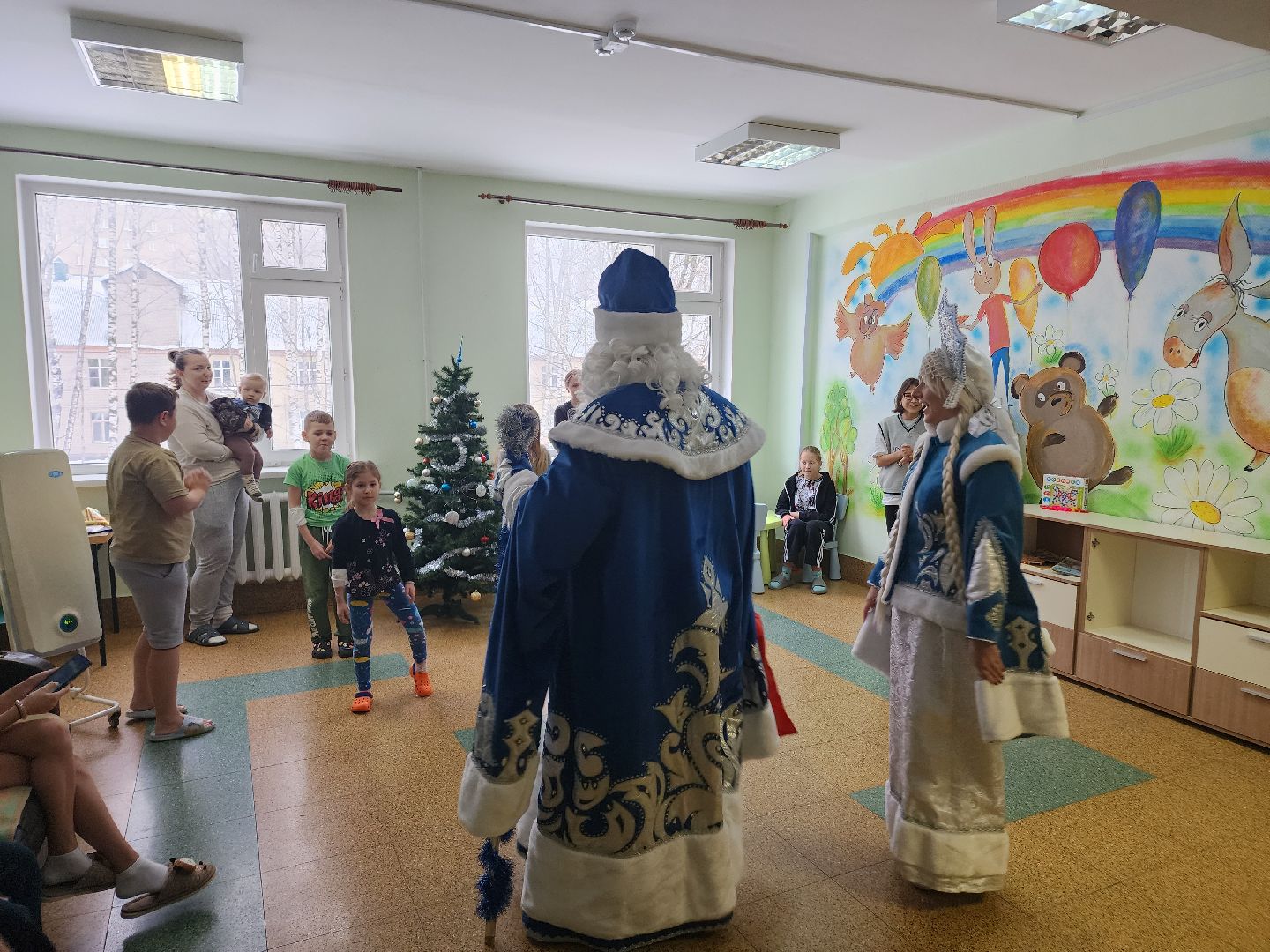 новый год, дед мороз и снегурочка, праздник для детей, вертикалки,