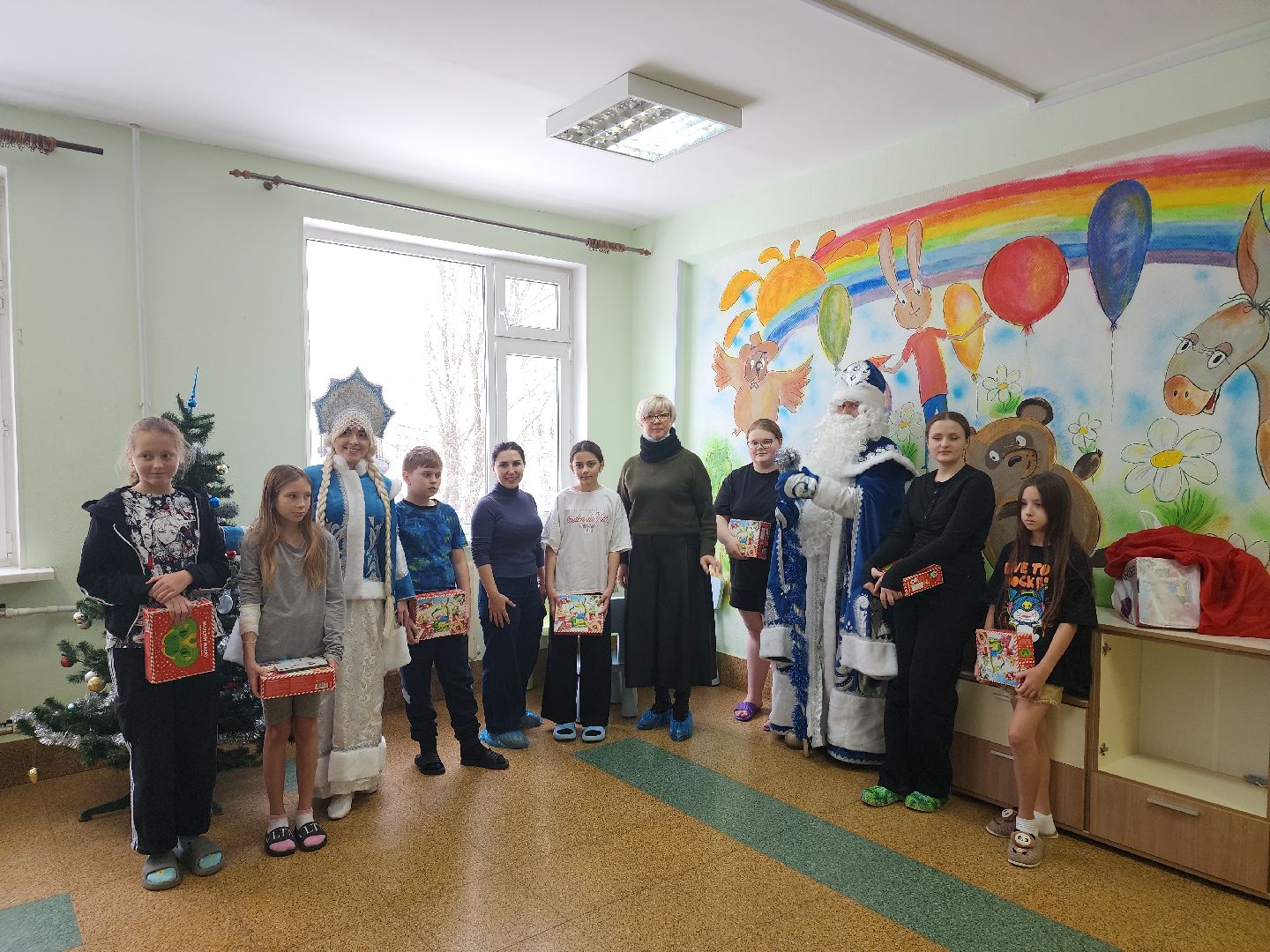 новый год, дед мороз и снегурочка, праздник для детей, вертикалки,