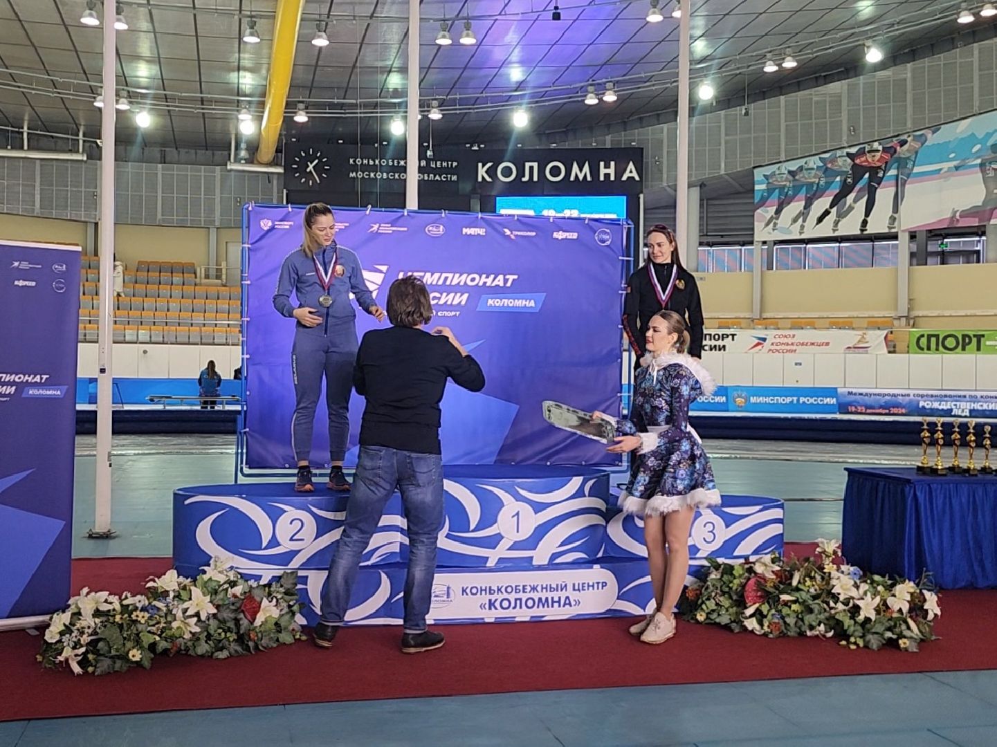 коломна, конькобежный центр, конькобежный спорт, чемпионат россии по конькобежному спорту,