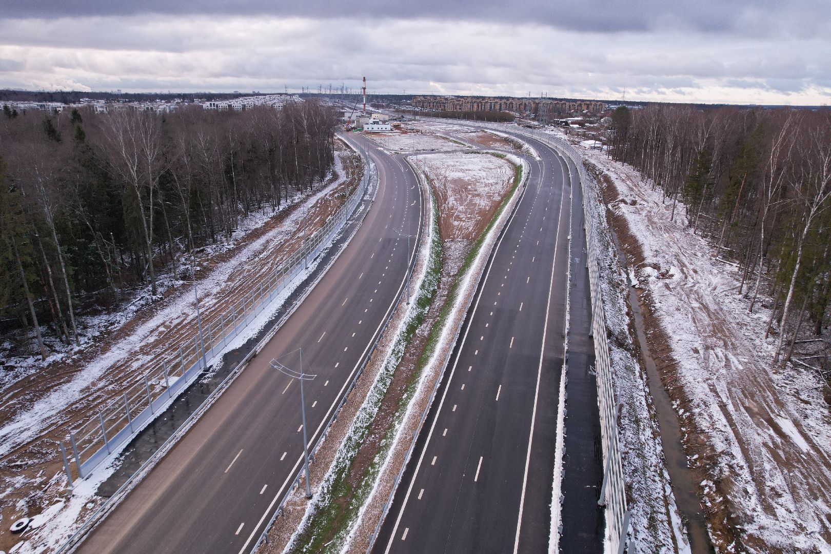 дорога, видео с коптера, мытищи, трасса,видео с коптера,