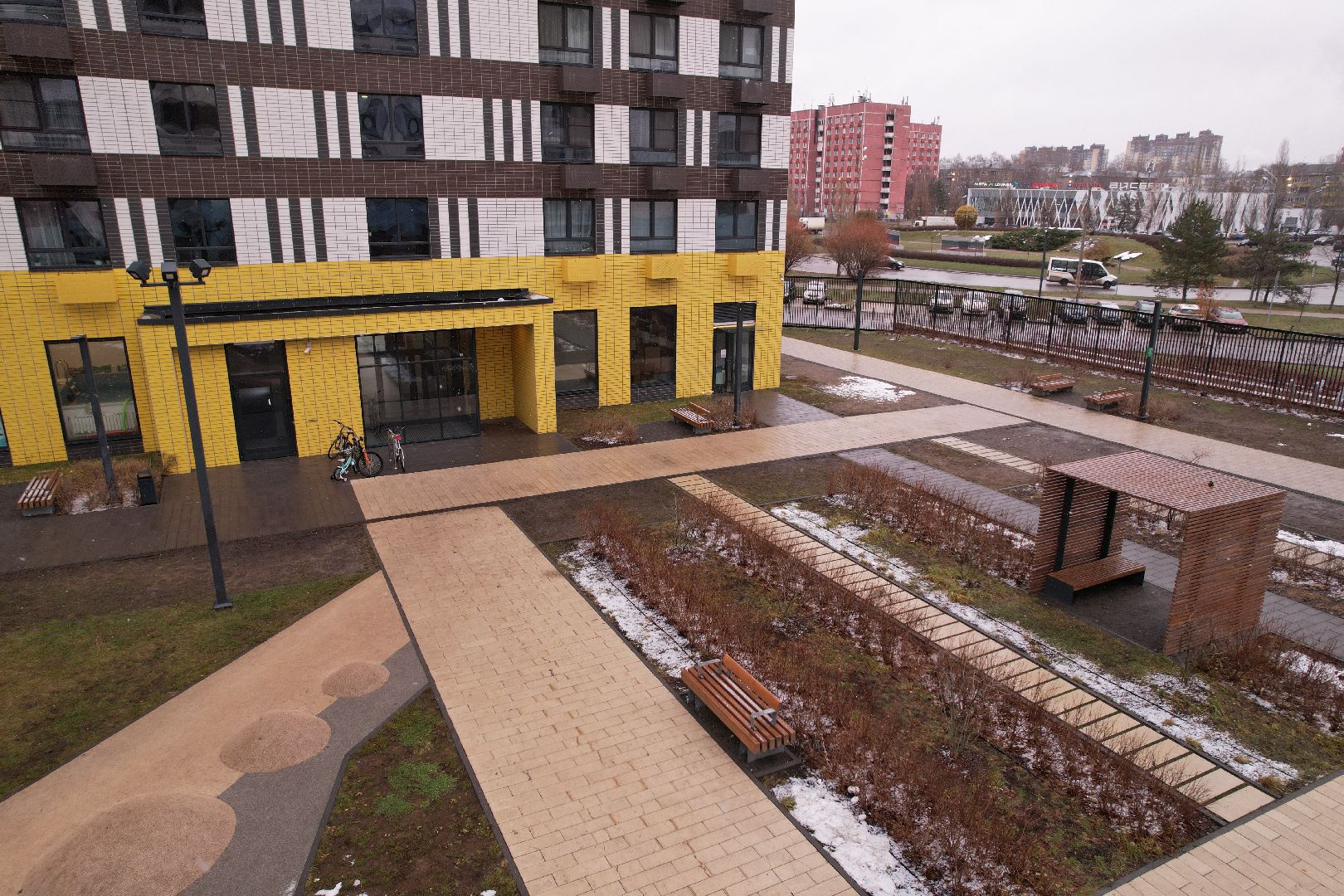 видео с коптера, строительство, мытищи,