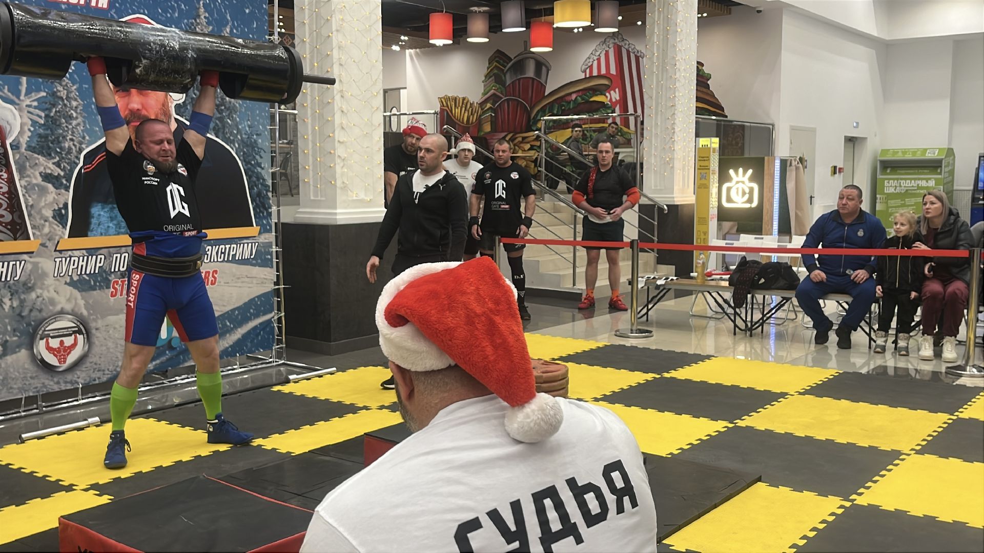 спорт, пауэрлифтинг, тяжести, силовой экстрим, турнир, новый год,