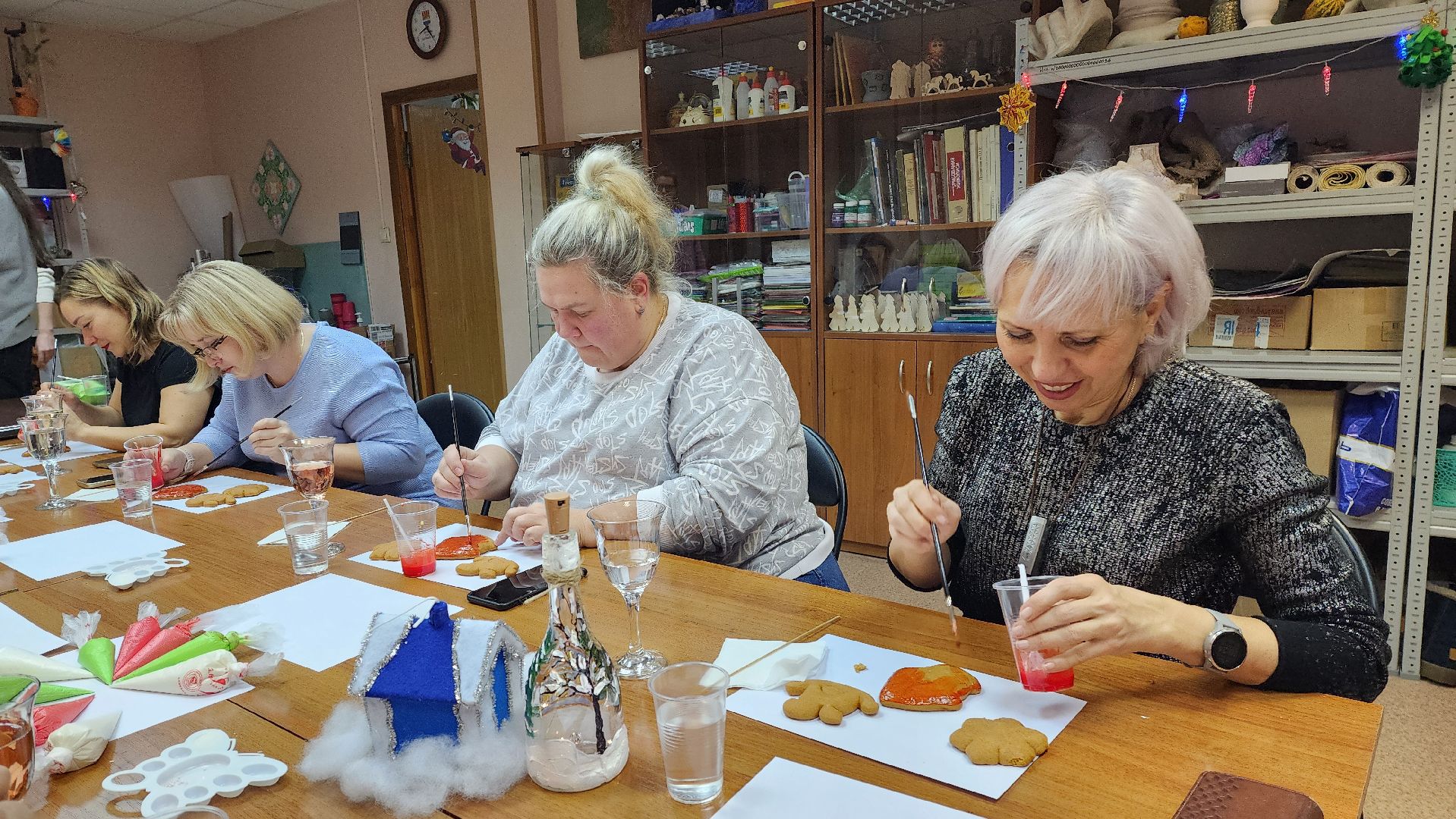 новый год, мастер-класс, роспись пряников,