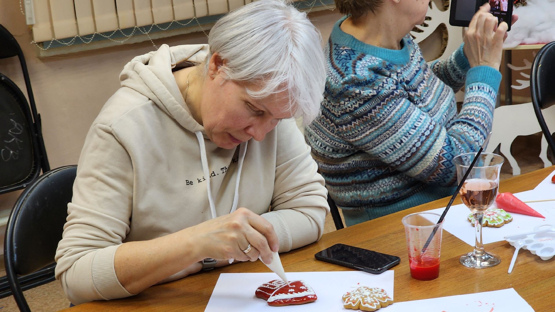 новый год, мастер-класс, роспись пряников,