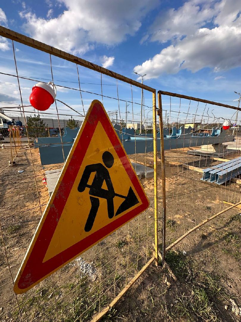 Реутов, строительство, переход, железная дорога, опоры, триплекс, строение