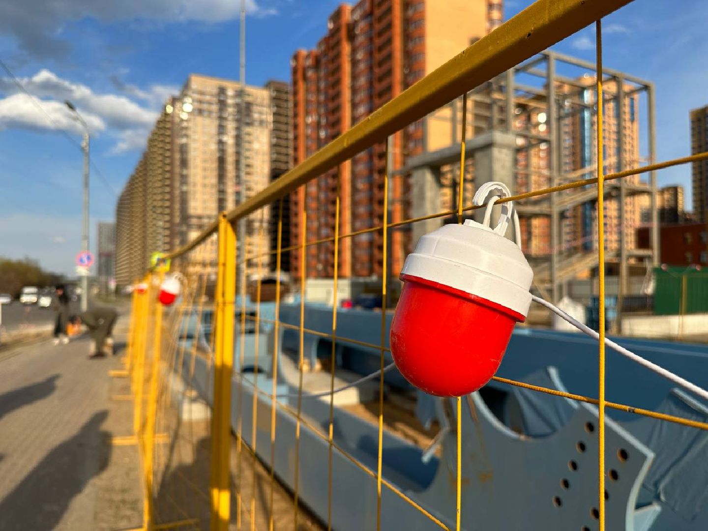 Реутов, строительство, переход, железная дорога, опоры, триплекс, строение