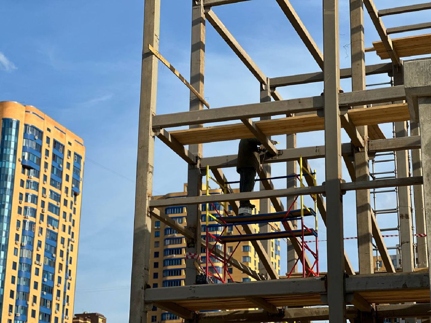 Реутов, строительство, переход, железная дорога, опоры, триплекс, строение