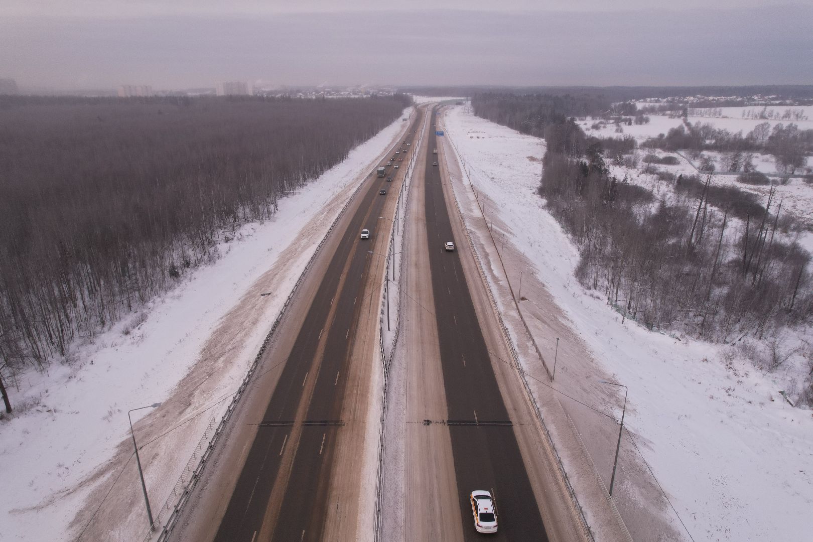 видео с коптера, лобня, дороги, строительство, северный обход,