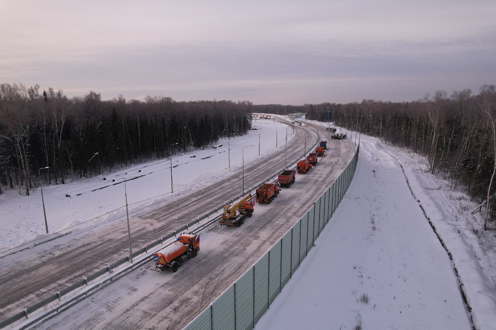 видео с коптера, лобня, дороги, строительство, северный обход,