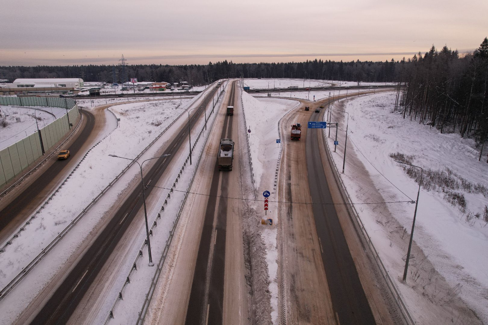 видео с коптера, лобня, дороги, строительство, северный обход,