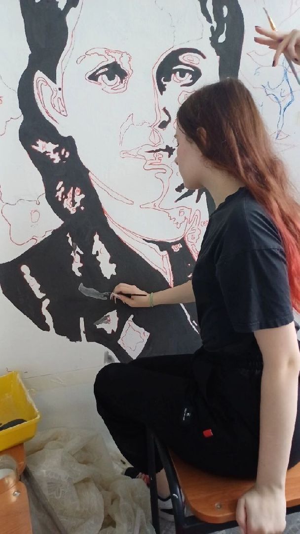 Егорьевск, мурал, Подмосковье, Московская область, Матрена Вольская,