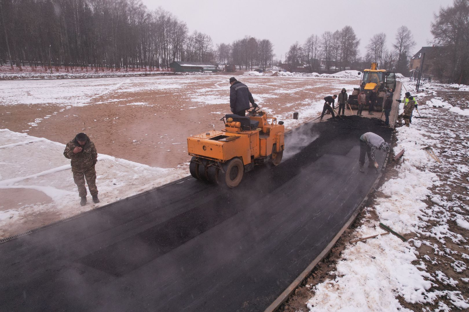 видео с коптера, стадион, волоколамск,