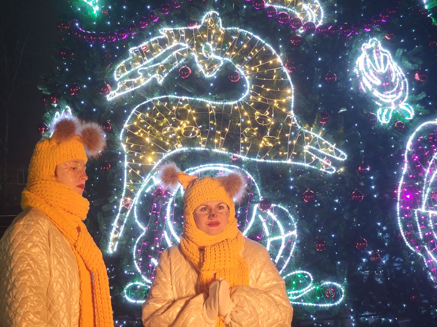 вертикалки, зимавподмосковье2024, ликино-дулево, орехово-зуевский округ, новогодняя ель в парке,дед мороз рекомендует,парки подмосковья,